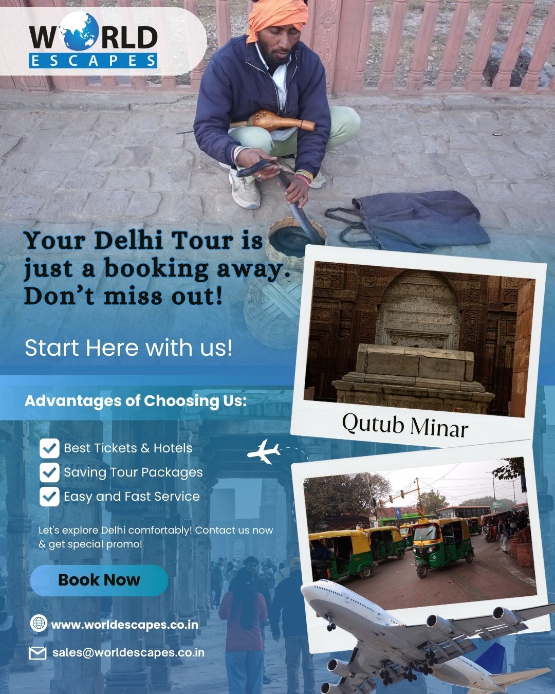 Your Delhi Tour is just a booking away.